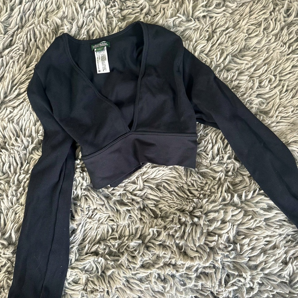 Target Size US small Black crop top
